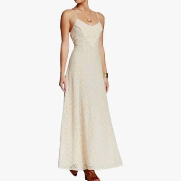white lace off shoulder maternity dress Angel Maternity Roxy Lace Baby Shower Dress main image 1